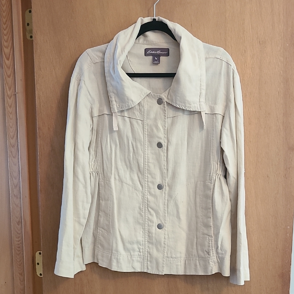 Eddie Bauer Women's Beige Utility Jacket